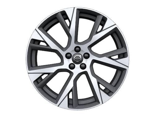 Volvo Original 21" 7-Open Spoke Matt Tech Black Diamond Cut