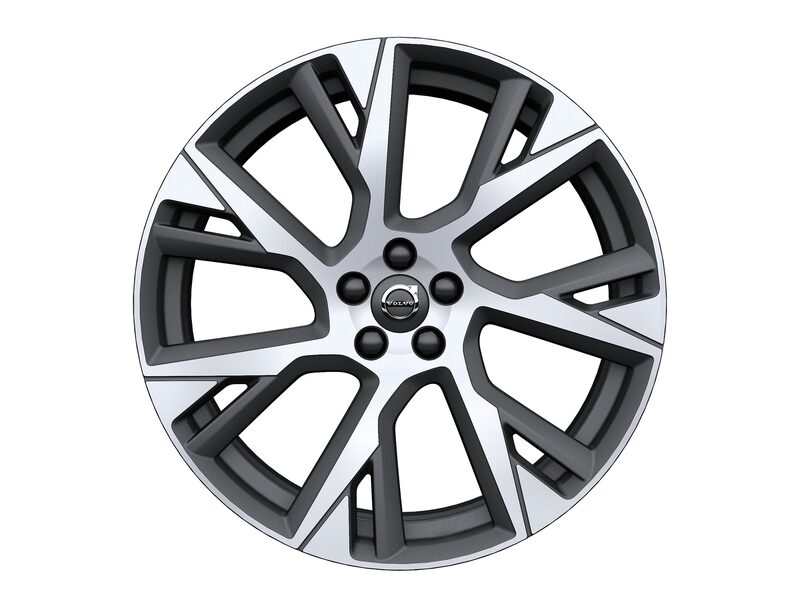 Volvo Original 21" 7-Open Spoke Matt Tech Black Diamond Cut