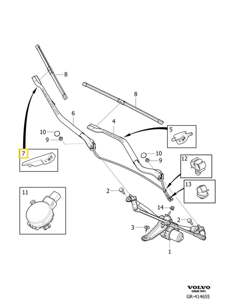 Volvo Original Spolarmunstycke