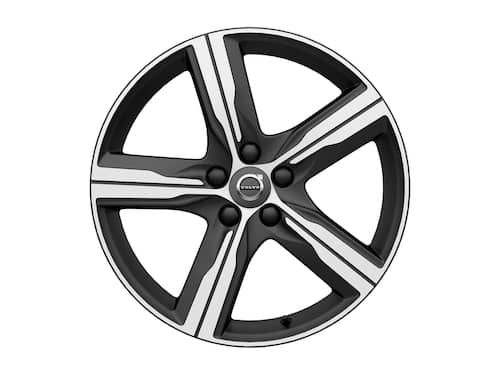 Volvo Original 18" 5-Spoke Matt Black Diamond Cut