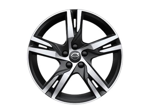Volvo Original 18" 5-Double Spoke Matt Black Diamond Cut