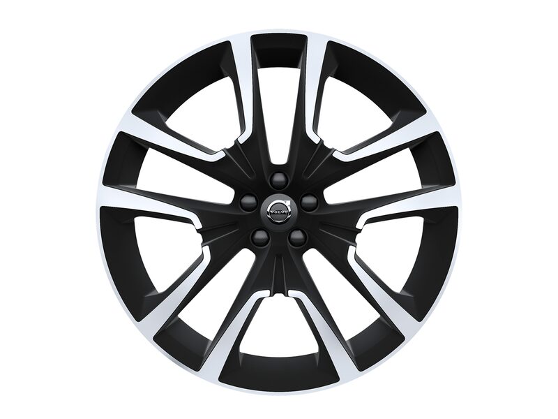 Volvo Original 22" 5-Double Spoke Matt Black Diamond Cut