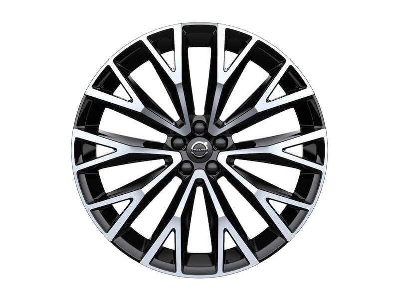 Volvo Original 22" 10-Open Spoke Black Diamond Cut