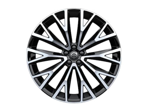 Volvo Original 22" 10-Open Spoke Black Diamond Cut
