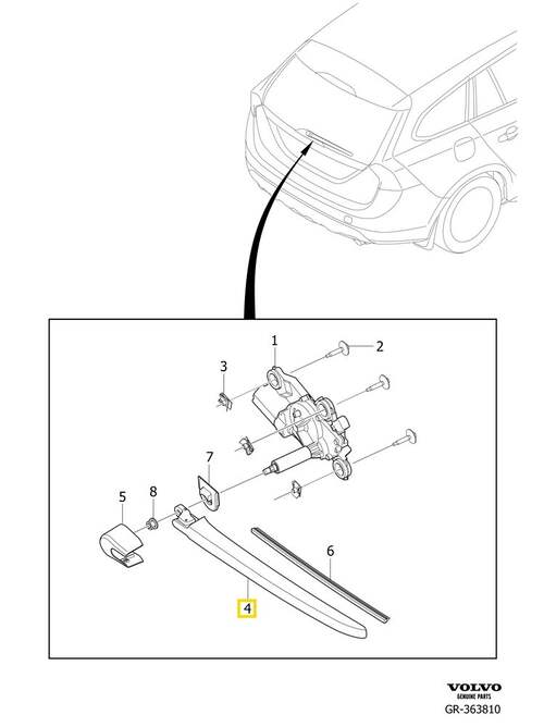 Volvo Original Torkararm