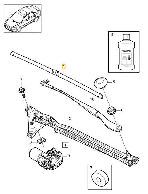 Volvo Original Torkarbladsats