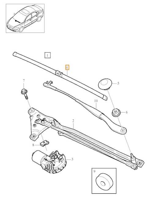 Volvo Original Torkarbladsats