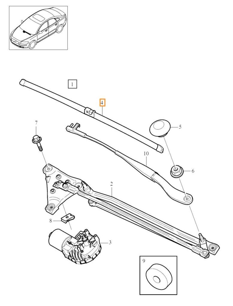 Volvo Original Torkarbladsats