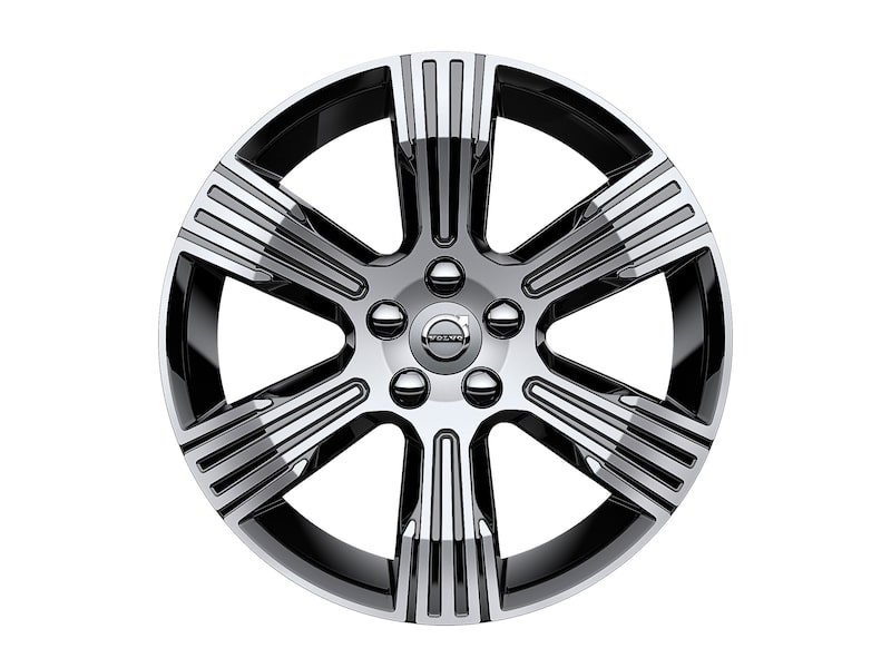 Volvo Original 18" 6-Spoke Black Diamond Cut