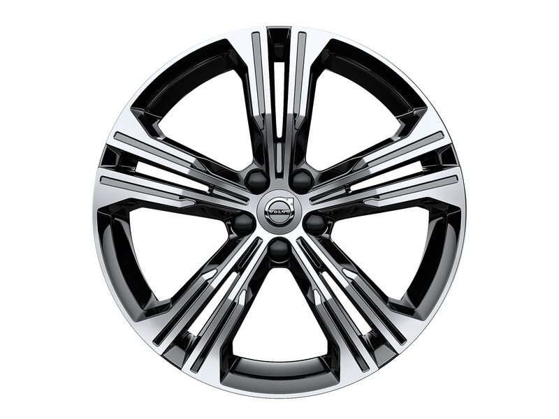 Volvo Original 19" 5-Double Spoke Black Diamond Cut