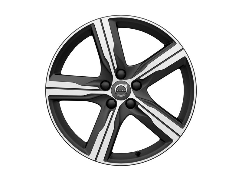 Volvo Original 19" 5-Spoke Matt Black Diamond Cut