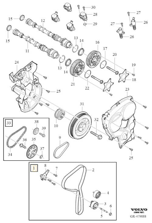 Volvo Original Kamremssats
