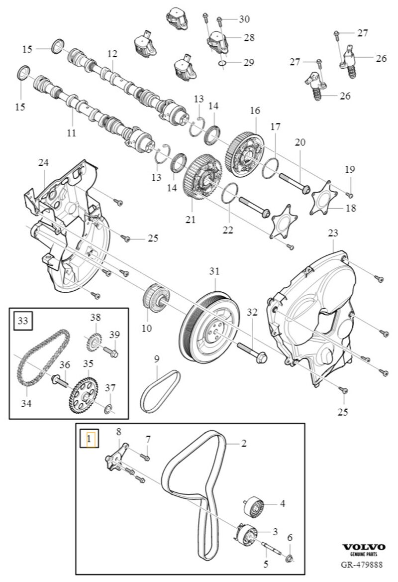 Volvo Original Kamremssats