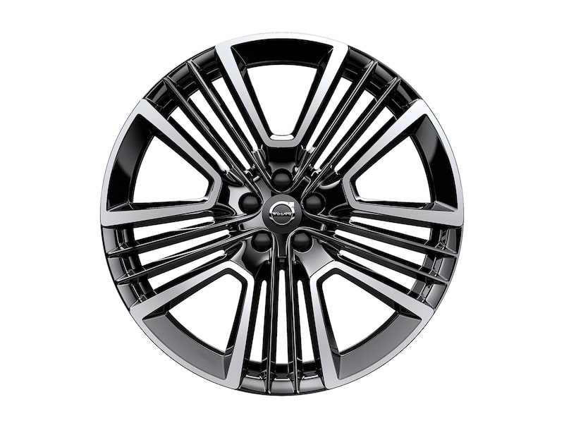 Volvo Original 21" 5-Triple Open Spoke Black Diamond Cut