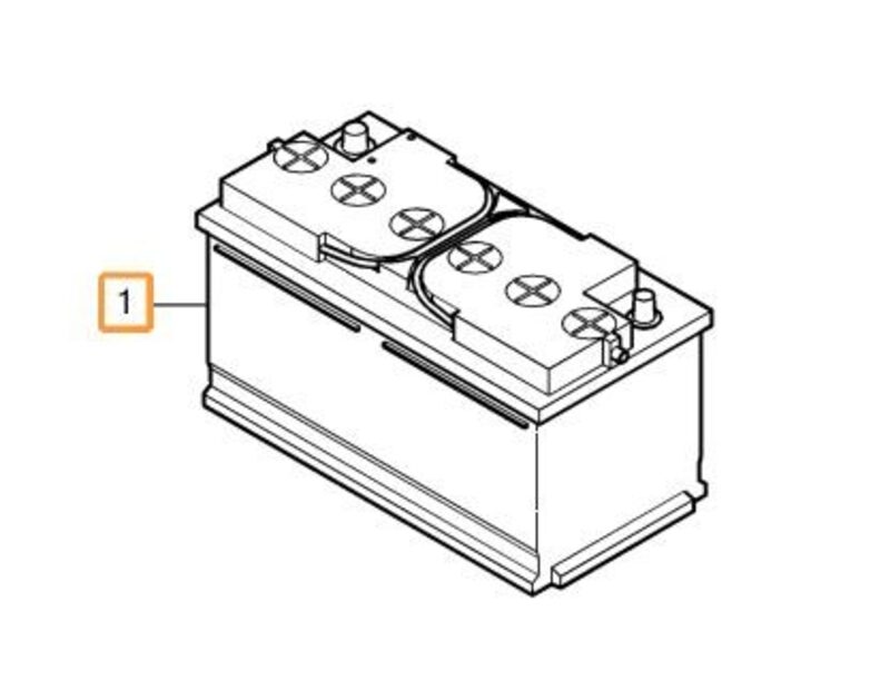 Volvo Original Startbatteri 800A 80Ah