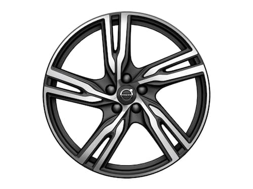 Volvo Original 20" 5-Double Spoke Matt Black Diamond Cut