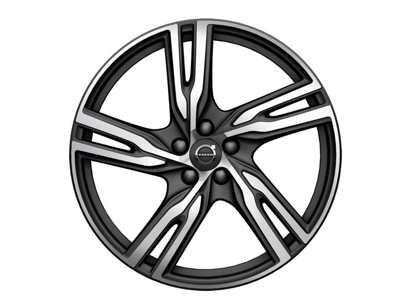 Volvo Original 20" 5-Double Spoke Matt Black Diamond Cut