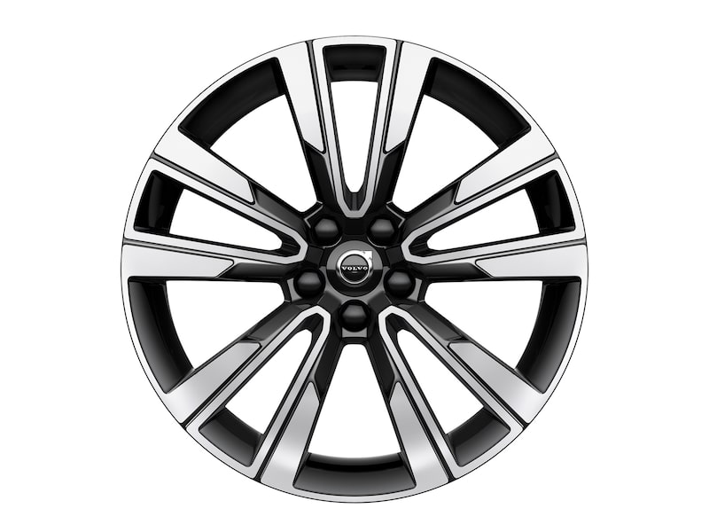 Volvo Original 19" 5-Double Spoke Black Diamond Cut