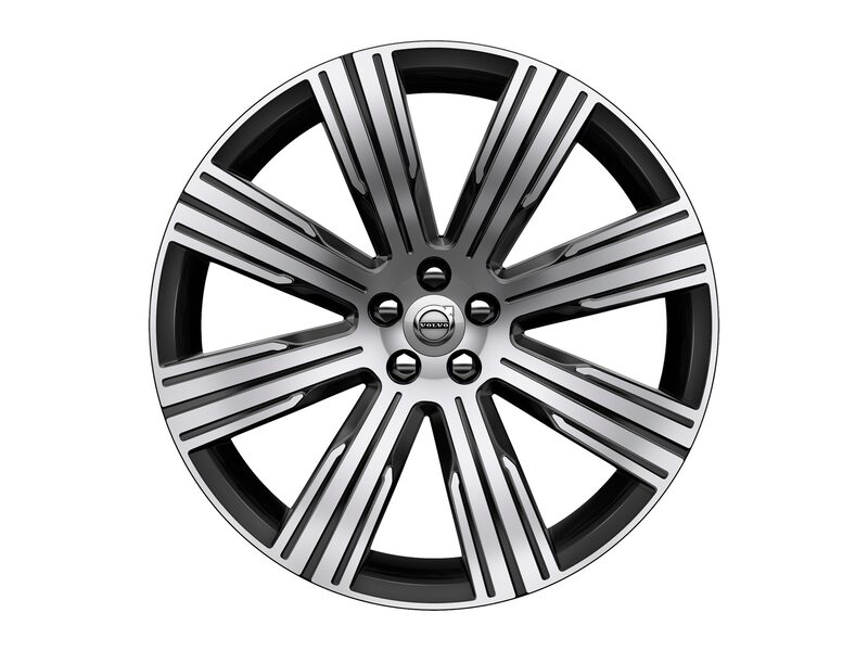 Volvo Original 21" 8-Multi Spoke Black Diamond Cut