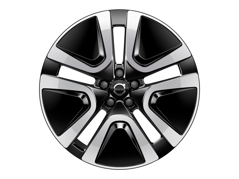 Volvo Original 19" 5-Double Spoke Black Diamond Cut