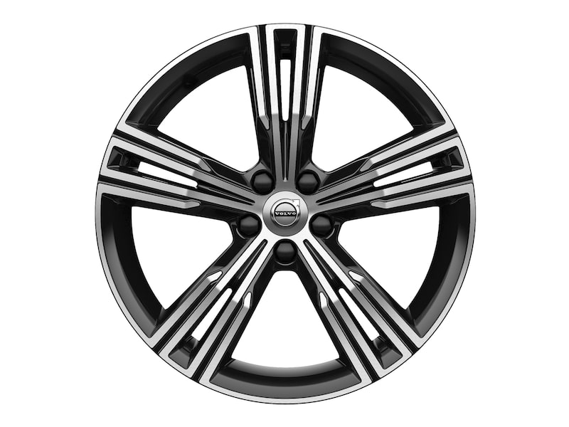 Volvo Original 19" 5-Multi Spoke Black Diamond Cut