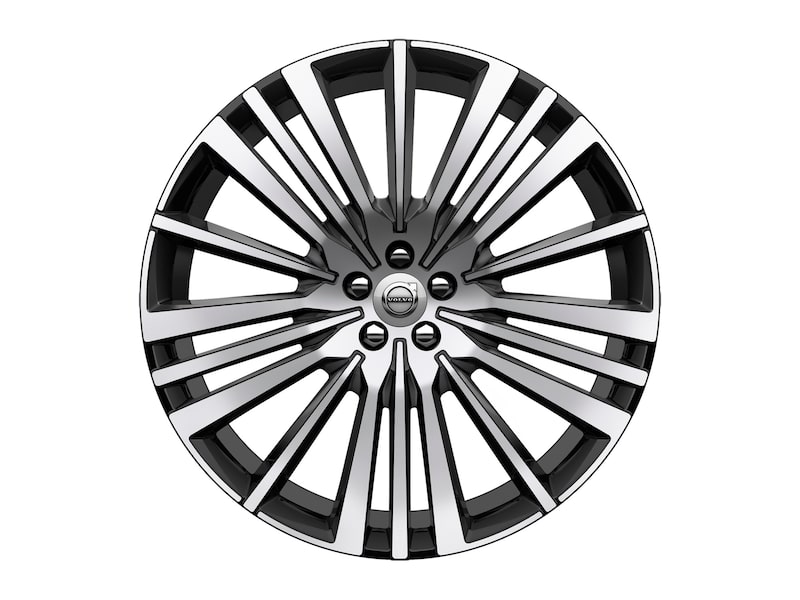 Volvo Original 22" 20-Spoke Black Diamond Cut