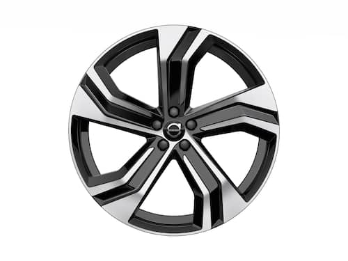 Volvo Original 22" 5-Double Spoke Black Diamond Cut