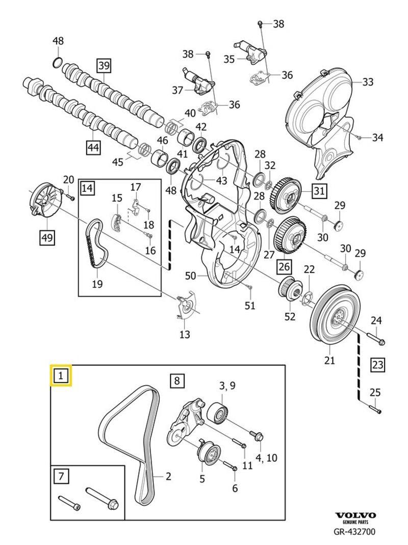 Volvo Original Kamremssats
