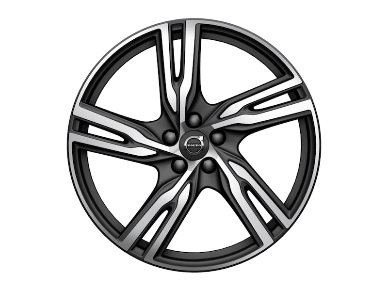 Volvo Original 20" 5-Double Spoke Matt Black Diamond Cut