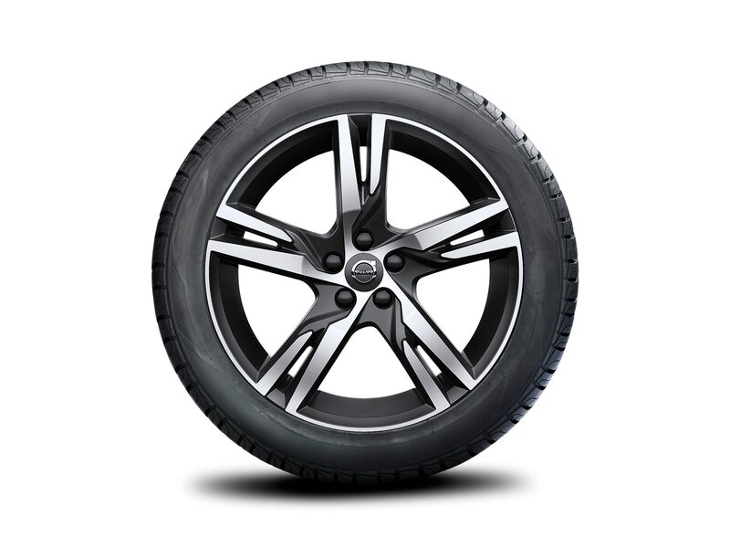Volvo Original 19" 5-Double Spoke Matt Black Diamond Cut