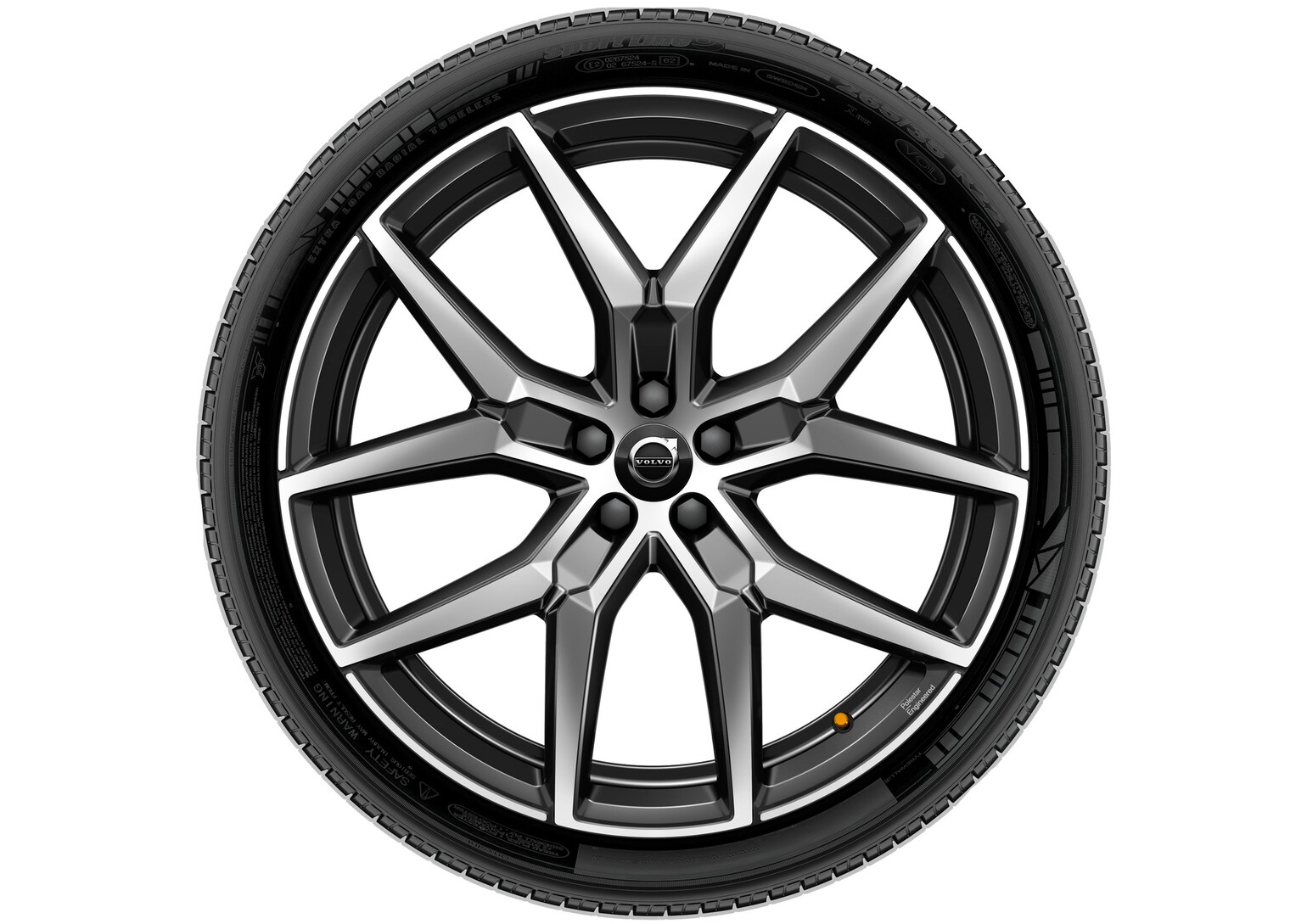 volvo-original-vinterhjul-19-5-y-spoke-black-polished-forged