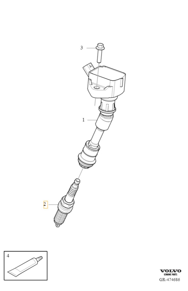 Volvo Original Tändstiftsats
