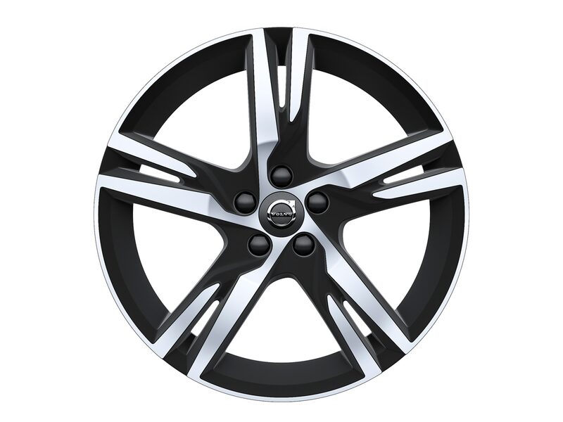 Volvo Original 19" 5-Double Spoke Black Diamond Cut