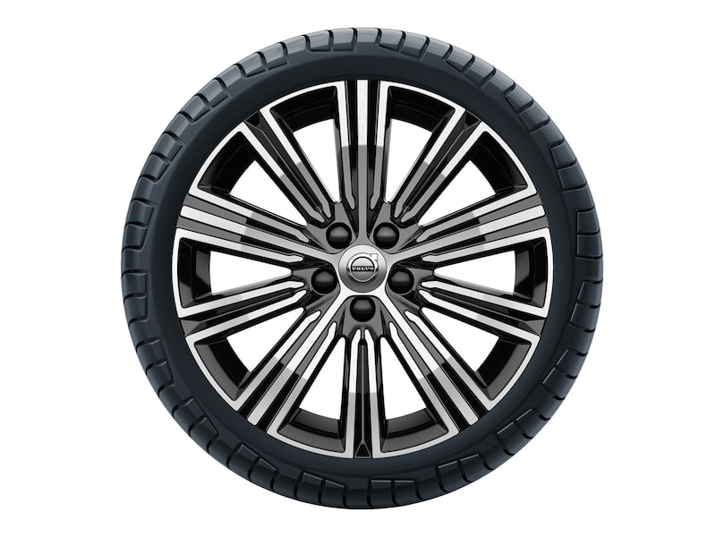 Volvo Original 18" 10-Multi Spoke Black Diamond Cut