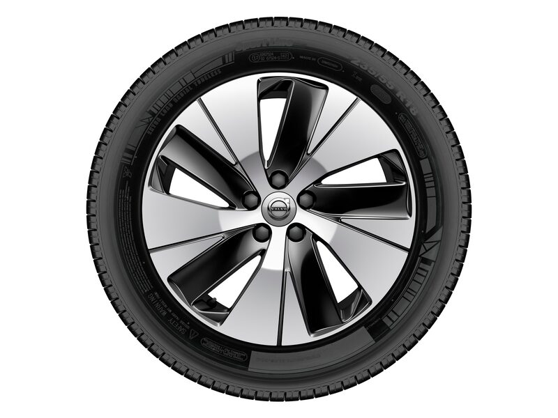 Volvo Original 18" 5-Spoke Black Diamond Cut