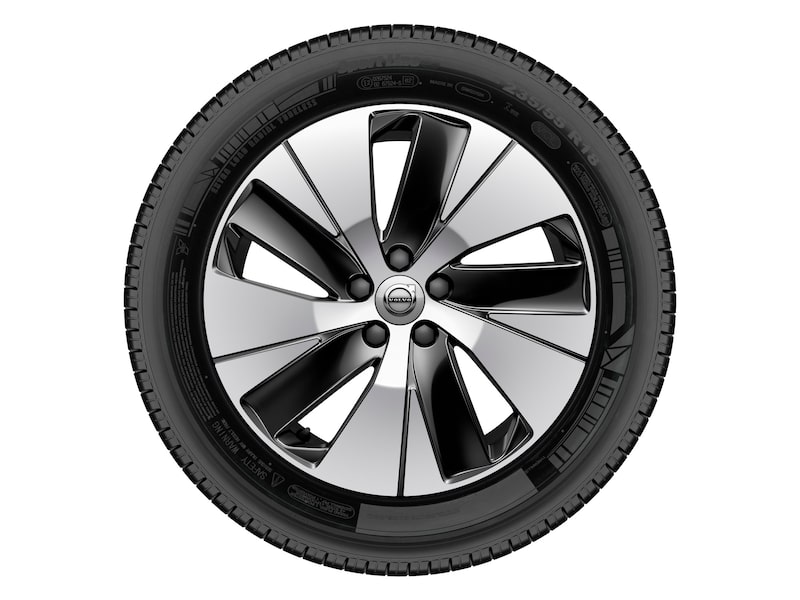 Volvo Original 18" 5-Spoke Black Diamond Cut