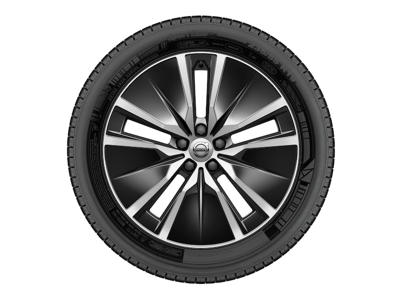 Volvo Original 19" 5-Double Spoke Black Diamond Cut