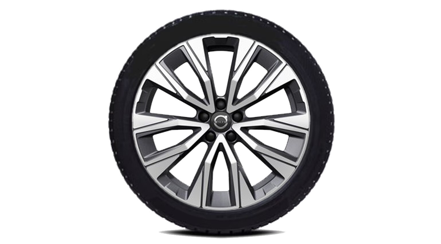 Volvo Original 19&quot; 5-V Spoke Black Diamond Cut