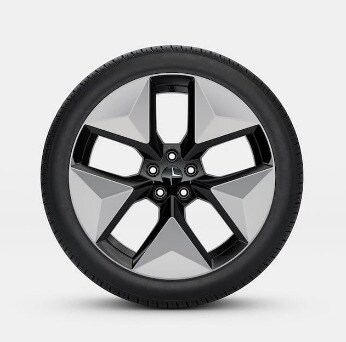 Polestar Original 20&quot; 5-V Spoke Black Silver Alloy