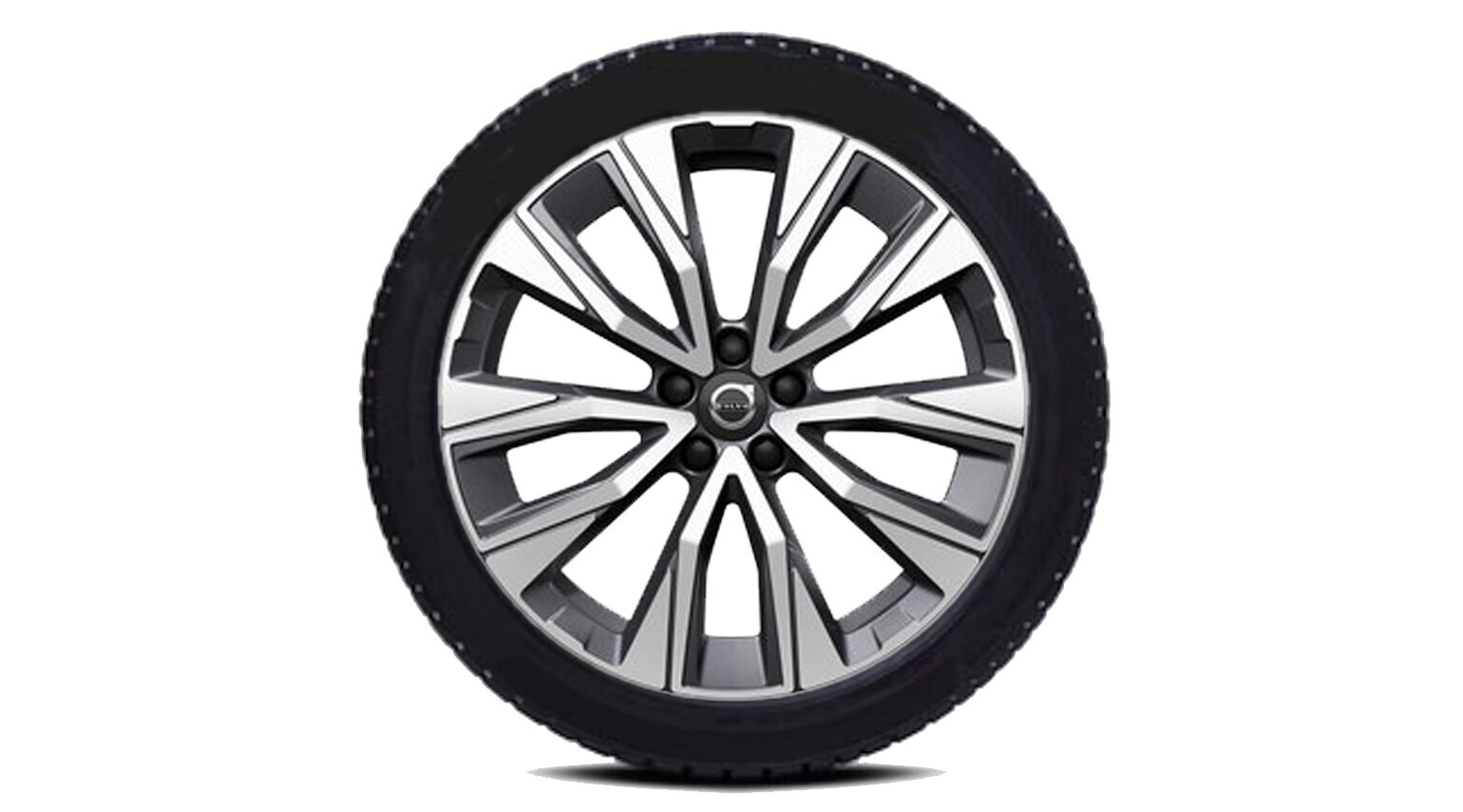 Volvo Original 19&quot; 5-V Spoke Black Diamond Cut