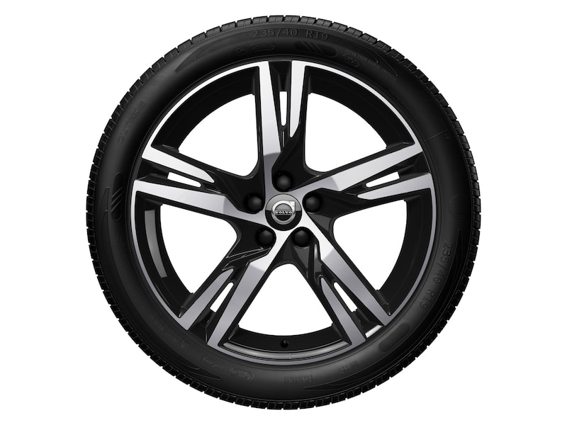 Volvo Original 18" 5-Double Spoke Black Diamond Cut