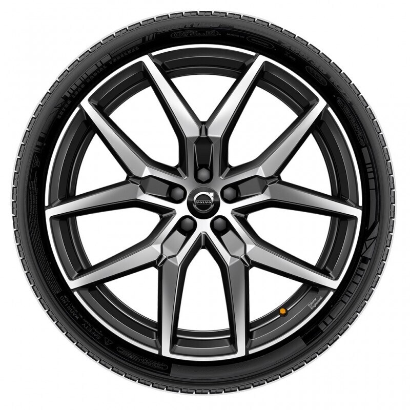 Volvo Original 20" 5-Y Spoke Black Polished Forged
