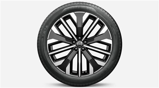 Volvo Original 21" 5-Multi Spoke Black Diamond Cut  - 1285