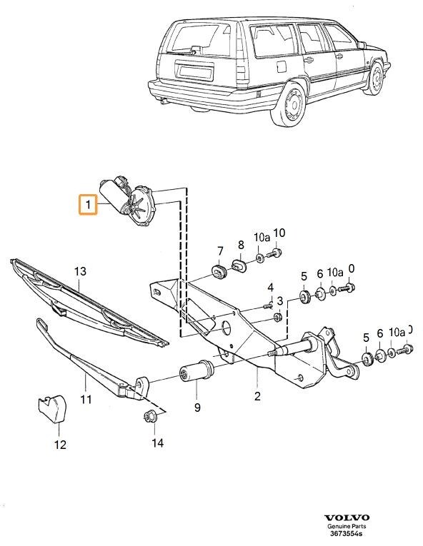 Volvo Original Torkarmotor