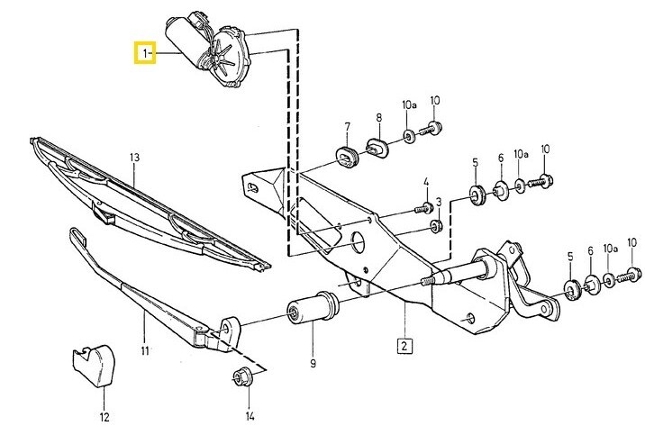 Volvo Original Torkarmotor