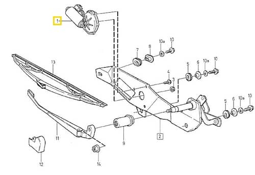 Volvo Original Torkarmotor