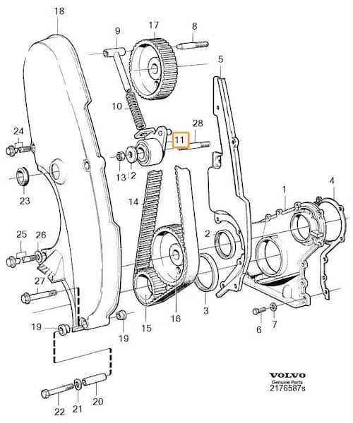 Volvo Original Spännrulle