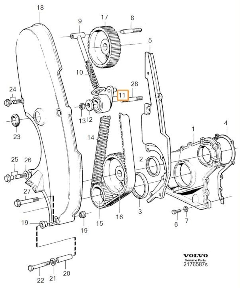 Volvo Original Spännrulle