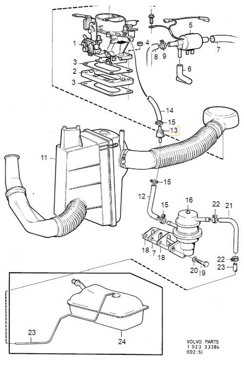 Volvo Original Bränslefilter