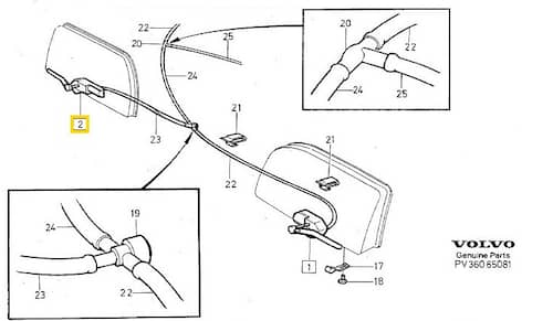 Volvo Original Torkarmotor